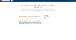 Desktop Screenshot of loudounrestaurants.blogspot.com