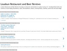 Tablet Screenshot of loudounrestaurants.blogspot.com