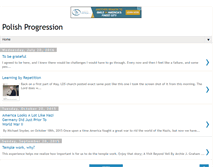 Tablet Screenshot of polishprogression.blogspot.com