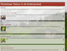 Tablet Screenshot of natuurindekinderopvang.blogspot.com