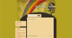 Desktop Screenshot of fantastic-poems.blogspot.com