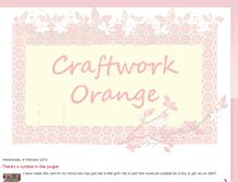 Tablet Screenshot of craftworkorange.blogspot.com