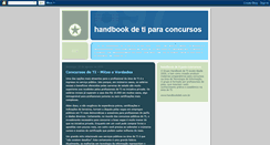 Desktop Screenshot of handbookdetiparaconcursos.blogspot.com