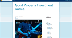 Desktop Screenshot of goodinvestmentpropertykarma.blogspot.com