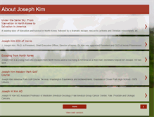 Tablet Screenshot of aboutjosephkim.blogspot.com