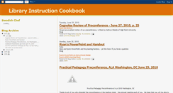 Desktop Screenshot of libraryinstructioncookbook.blogspot.com