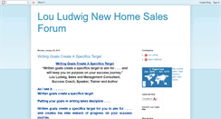 Desktop Screenshot of louludwignewhomesalesforum.blogspot.com