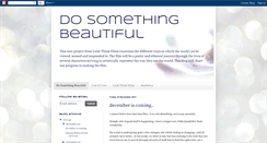 Desktop Screenshot of dosomethingbeautifulfilm.blogspot.com