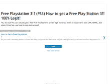 Tablet Screenshot of free-playstation3-for-you.blogspot.com