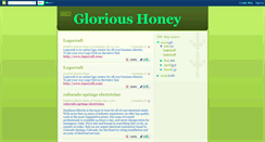 Desktop Screenshot of glorioushoney.blogspot.com