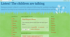 Desktop Screenshot of listenthechildrenaretalking.blogspot.com