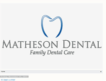 Tablet Screenshot of mathesondental.blogspot.com