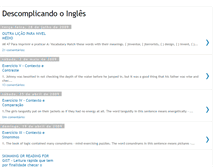 Tablet Screenshot of descomplicandoingles.blogspot.com