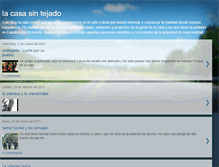 Tablet Screenshot of lacasasintejado.blogspot.com