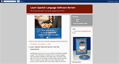 Desktop Screenshot of learnspanishlanguagesoftwarereview.blogspot.com