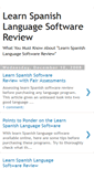 Mobile Screenshot of learnspanishlanguagesoftwarereview.blogspot.com