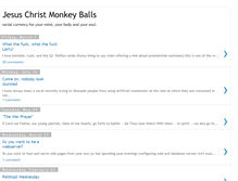 Tablet Screenshot of jesuschristmonkeyballs.blogspot.com