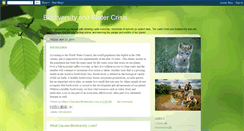 Desktop Screenshot of biodiversity-watercrisis.blogspot.com