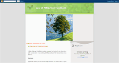 Desktop Screenshot of lawofattractionhandbook.blogspot.com