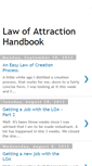 Mobile Screenshot of lawofattractionhandbook.blogspot.com