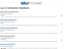 Tablet Screenshot of lawofattractionhandbook.blogspot.com