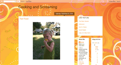 Desktop Screenshot of cookingandscreaming.blogspot.com