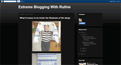 Desktop Screenshot of extremebloggingwithruthie.blogspot.com