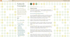 Desktop Screenshot of fashionreconsumption.blogspot.com