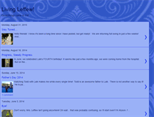 Tablet Screenshot of livingleffew.blogspot.com