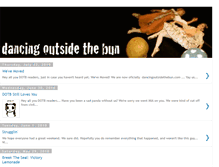 Tablet Screenshot of dancingoutsidethebun.blogspot.com