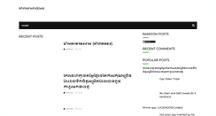 Desktop Screenshot of khmerwindows.blogspot.com