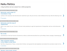 Tablet Screenshot of haikupolitics.blogspot.com