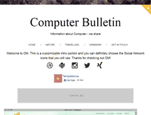 Tablet Screenshot of computer-bulletin.blogspot.com