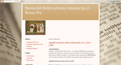 Desktop Screenshot of dirittoromano-romatre.blogspot.com