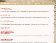 Tablet Screenshot of dirittoromano-romatre.blogspot.com