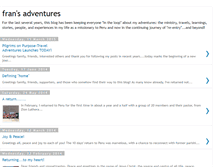 Tablet Screenshot of fransadventures.blogspot.com