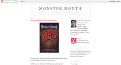 Desktop Screenshot of monstermonth.blogspot.com