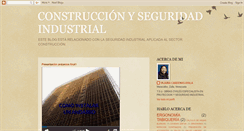 Desktop Screenshot of construccionyseguridadindustrial.blogspot.com