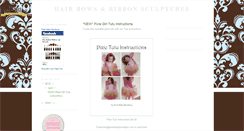 Desktop Screenshot of hairbowsandribbonsculptures.blogspot.com