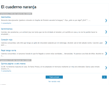 Tablet Screenshot of el-cuaderno-naranja.blogspot.com
