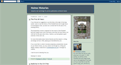Desktop Screenshot of holmehistories.blogspot.com