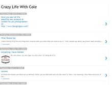 Tablet Screenshot of crazylifewithcole.blogspot.com