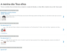 Tablet Screenshot of a-menina-dos-teus-olhos.blogspot.com