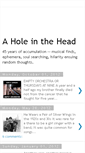 Mobile Screenshot of a-hole-in-the-head.blogspot.com