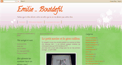 Desktop Screenshot of emilieboutdefil.blogspot.com