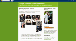 Desktop Screenshot of frugalfunandfinancialfitness.blogspot.com
