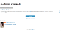 Tablet Screenshot of maitresse-sherazade.blogspot.com