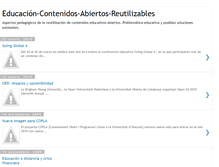 Tablet Screenshot of educacion-contenidos-abiertos.blogspot.com