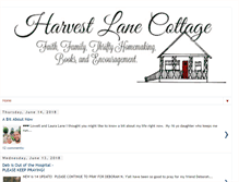 Tablet Screenshot of harvestlanecottage.blogspot.com