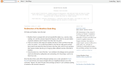 Desktop Screenshot of bioethicsdude.blogspot.com